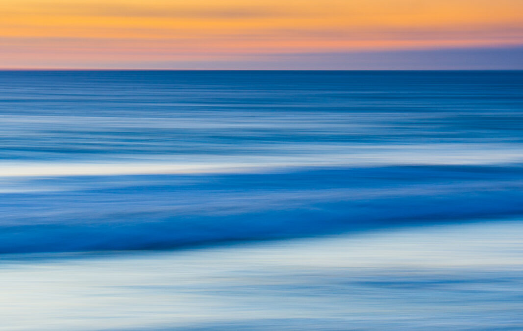 Blue Dawn: Capturing the Serenity of the Ocean in Motion